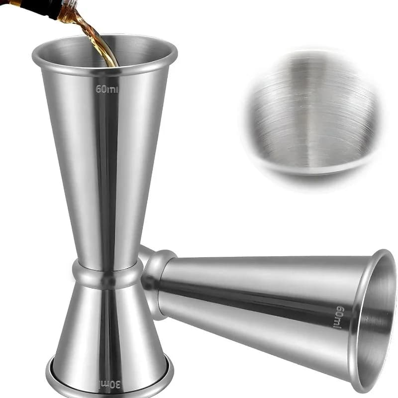 Acciaio inossidabile 30/60ml Cocktail Vino Shaker Misura Tazza Doppio Colpo Bevanda Spirito Misura Jigger Forniture da cucina gadget