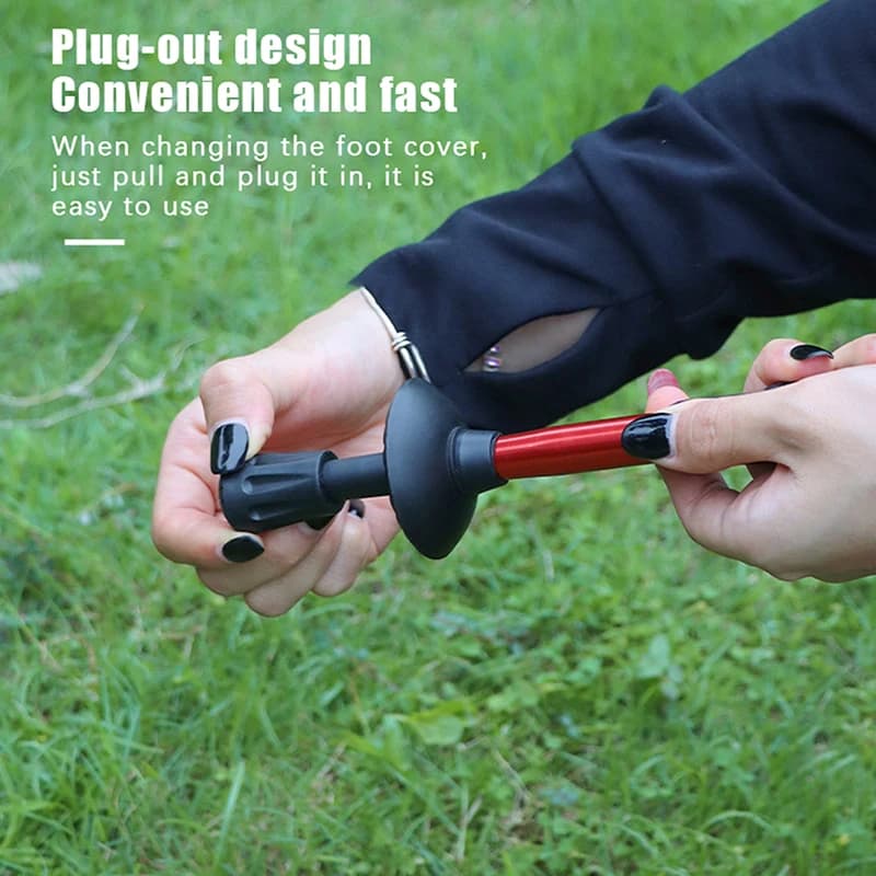 Set of 10/20 robust buffer cappucci for anti-slip trekking poles, light protective tips for trekking poles for climbing