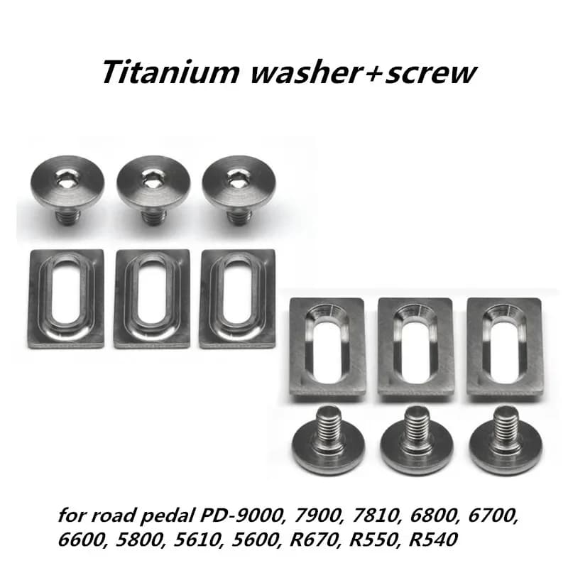 Vite rondella in titanio per pedale bici da strada per pedale shimano SH10/SH11/SH12 PD-9000/7900/7810/6800/6700/6600/5800/5610/5600/R670/R540