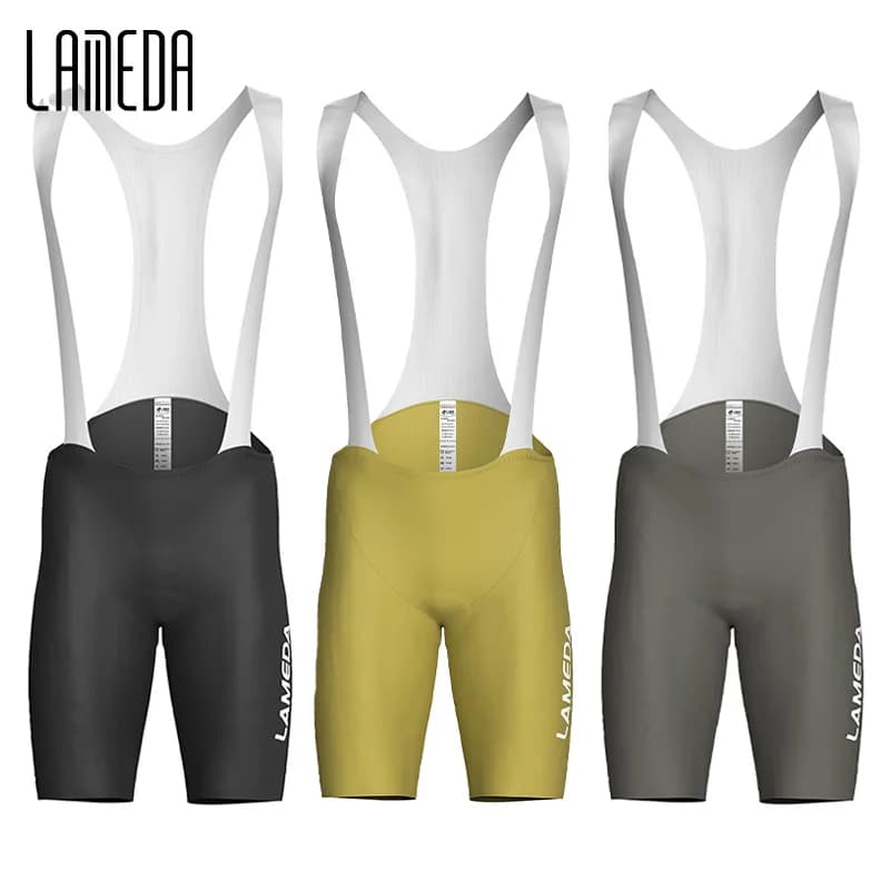 LAMEDA New Pro Cycling Knits Man UPF50 + Bicycle Shorts Padded Bike Pants Mountain Road Bike Riding Collant for Men Cycling Clothing MTB