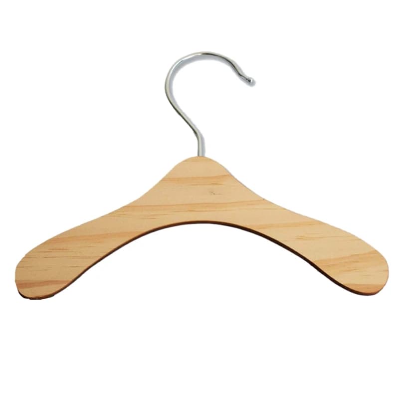 10 pieces for clothes for dolls, clothes, jackets, organization, clothes hangers, wooden doll hangers, small practices