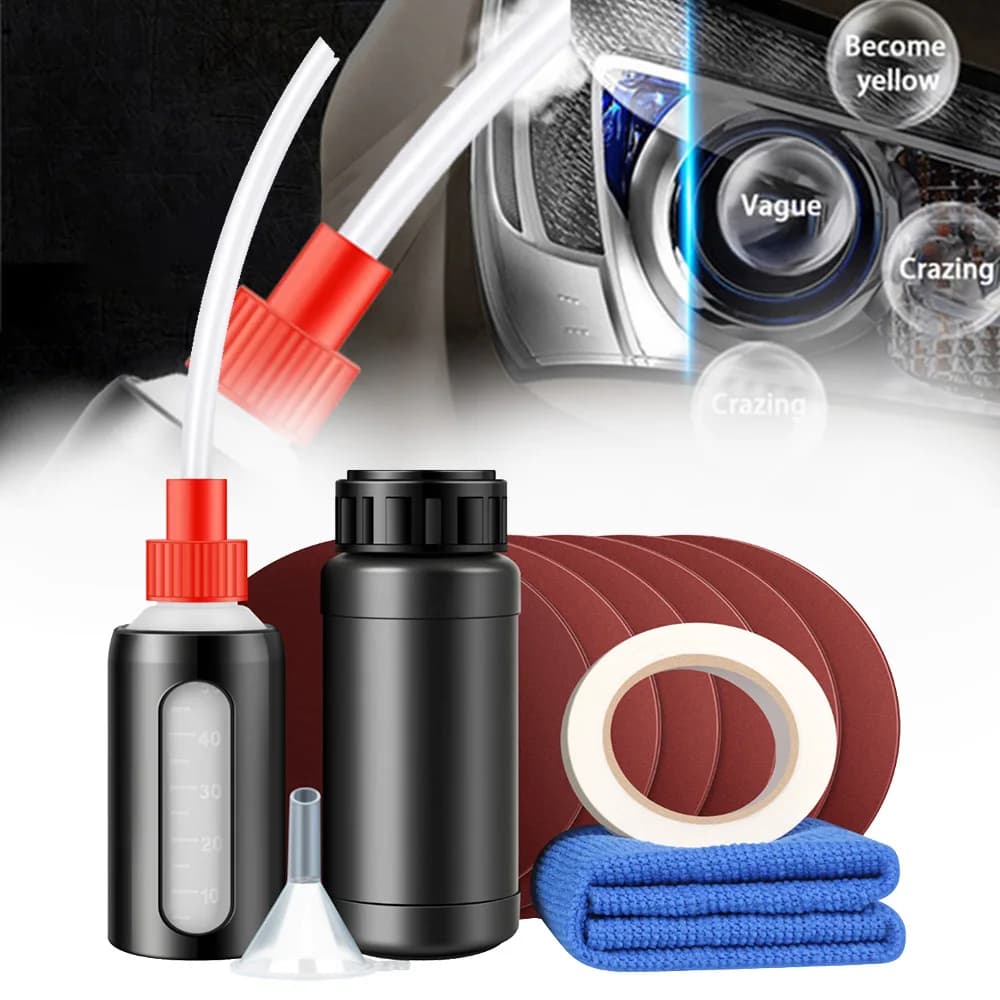 Automotive Headlight Care Tool Headlamp Polish Tool Kit Workshop Automotive Care Tool Liquid Polymer Evaporator