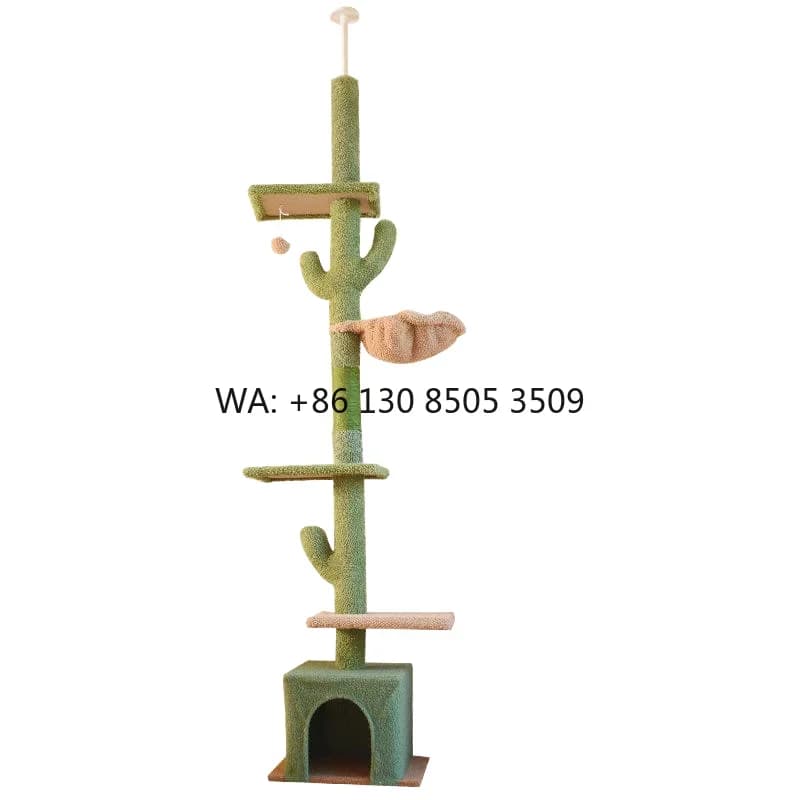 Wholesale Sisal Wood Integrated Pet Cat Tree Cat Jumping Platform Tower Scratching Post Nest for Large Cats