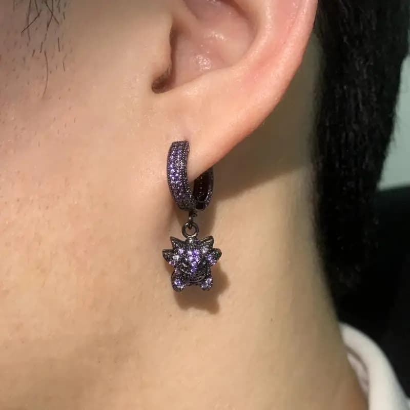 Pokémon Gengar Ear Pendant Earrings Ear Accessories Trendy Personalized Studs Unisex