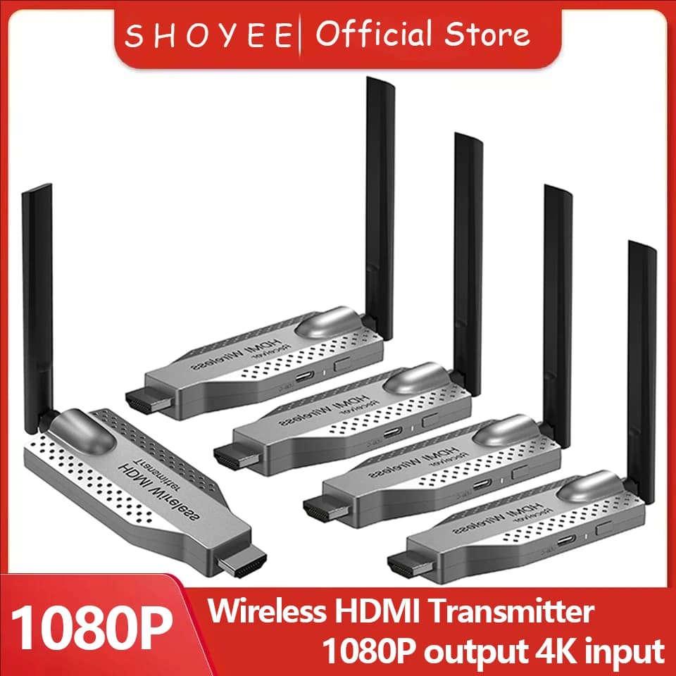 1080P 50m Wifi Wireless HDMI Extender Splitter Trasmettitore video Ricevitore per PS4 Fotocamera Laptop PC per TV Monitor Proiettore