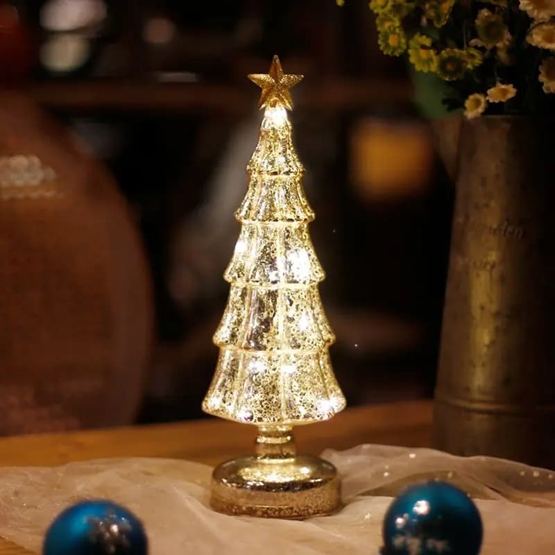 Luce notturna di Natale Decorazione domestica Lampada da scrivania Ornamento luminoso Soggiorno Camera da letto Luce d'atmosfera Regalo premium
