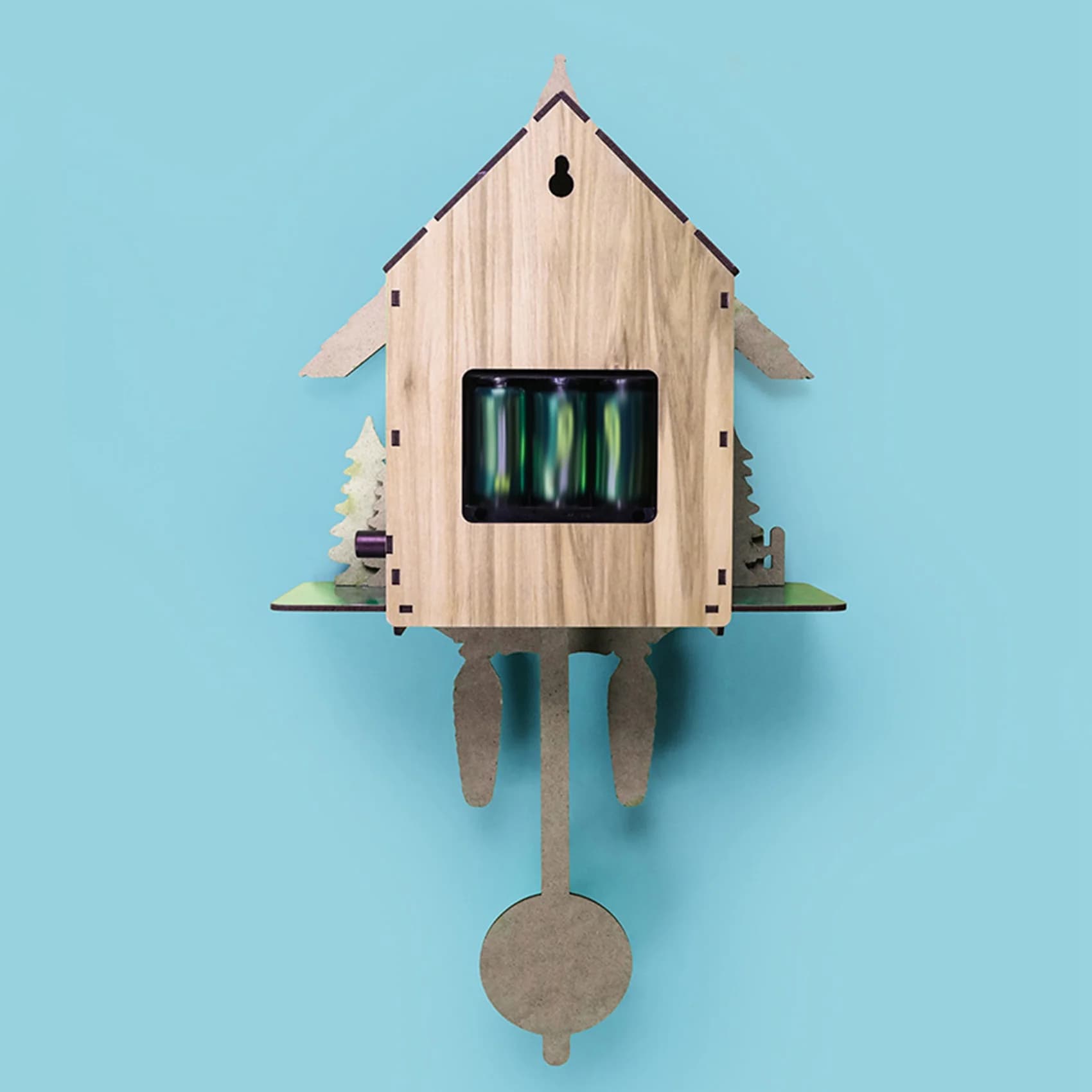 BAAG-Cuckoo Clock Living Room Wall Clock Retro Style Forest Cuckoo Alarm Clock Wall Watch Children Decorations Home Alarm