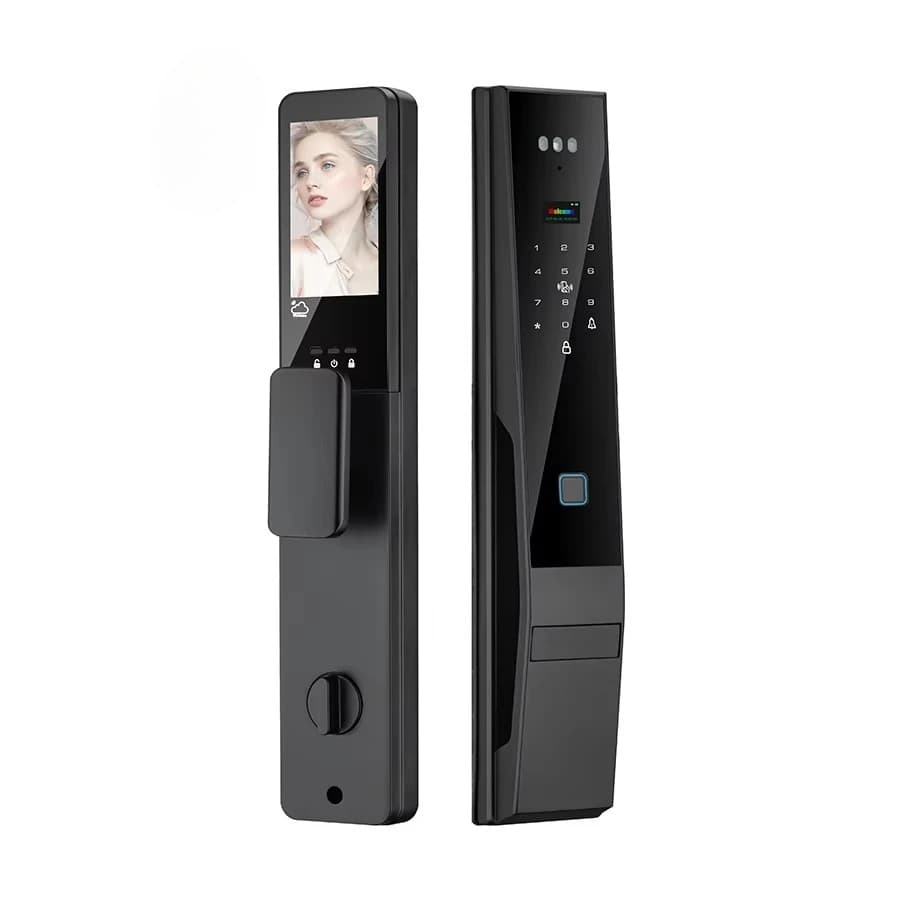Smart Tuya Camera Door Lock App WiFi Password controllata Scheda chiave con impronta digitale per casa Hotel Appartamento Casa in affitto pubblico