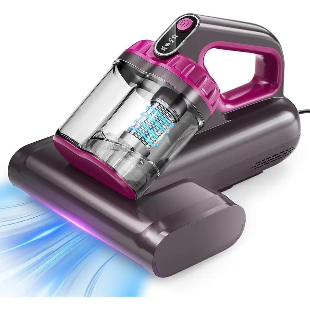 Potente Aspirapolvere UV-C da 650W con Spazzola Rotante a 80000 RPM, Aspirazione da 17Kpa, con Cavo per Pulizia Profonda e Sanificazione