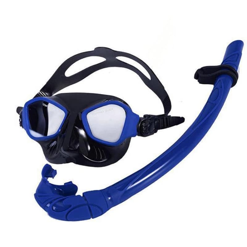 Professional tempered glass diving glasses silicone snorkeling set completely wet professional diving equipment