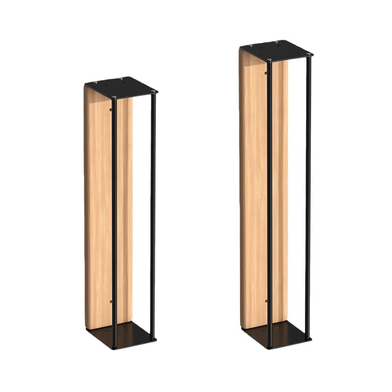 Portasciugamani in acciaio inossidabile con tavola di legno, montato a parete, per la casa, moderno, per la casa, per camper, salviette, salone, hotel