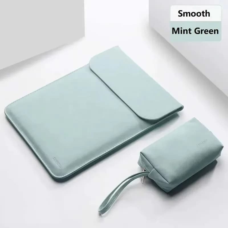 Custodia a sacchetto in pelle PU con chiusura magnetica per Microsoft Surface Laptop AI PC 7 6 5 4 15 pollici, tappetino per mouse e caricabatterie