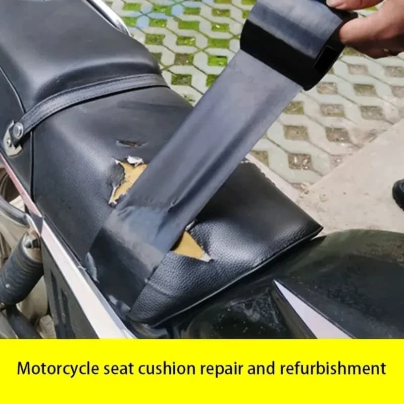 Black Fabric Ribbon for repairs of electric bike seats, sofas, clothing and tear black ribbon