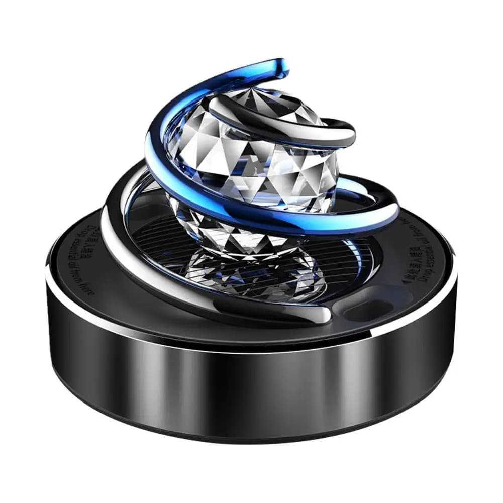 Car Deodorant Creative Perfume Diffuser with Solar Rotation Air Purifier with Small Perfume Car Interior Accessories