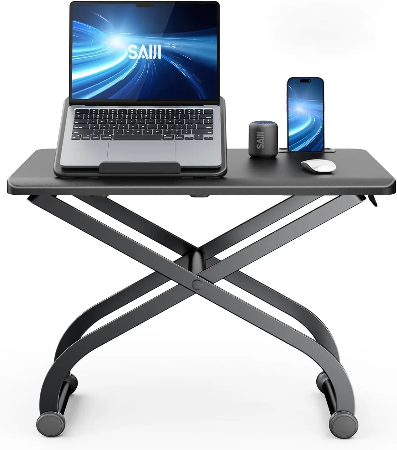 Supporto Regolabile per Laptop, Convertitore per Postazione di Lavoro Sit-Stand da 23 Pollici, Estensore per Tavolo