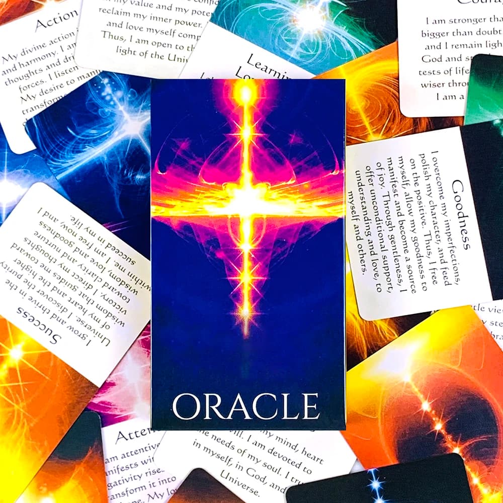 Carte Oracolo Squisite 54 Pezzi, Edizione Divinazione Visions in Inglese, Mazzo di Carte per Giochi da Tavolo e Riunioni Familiari