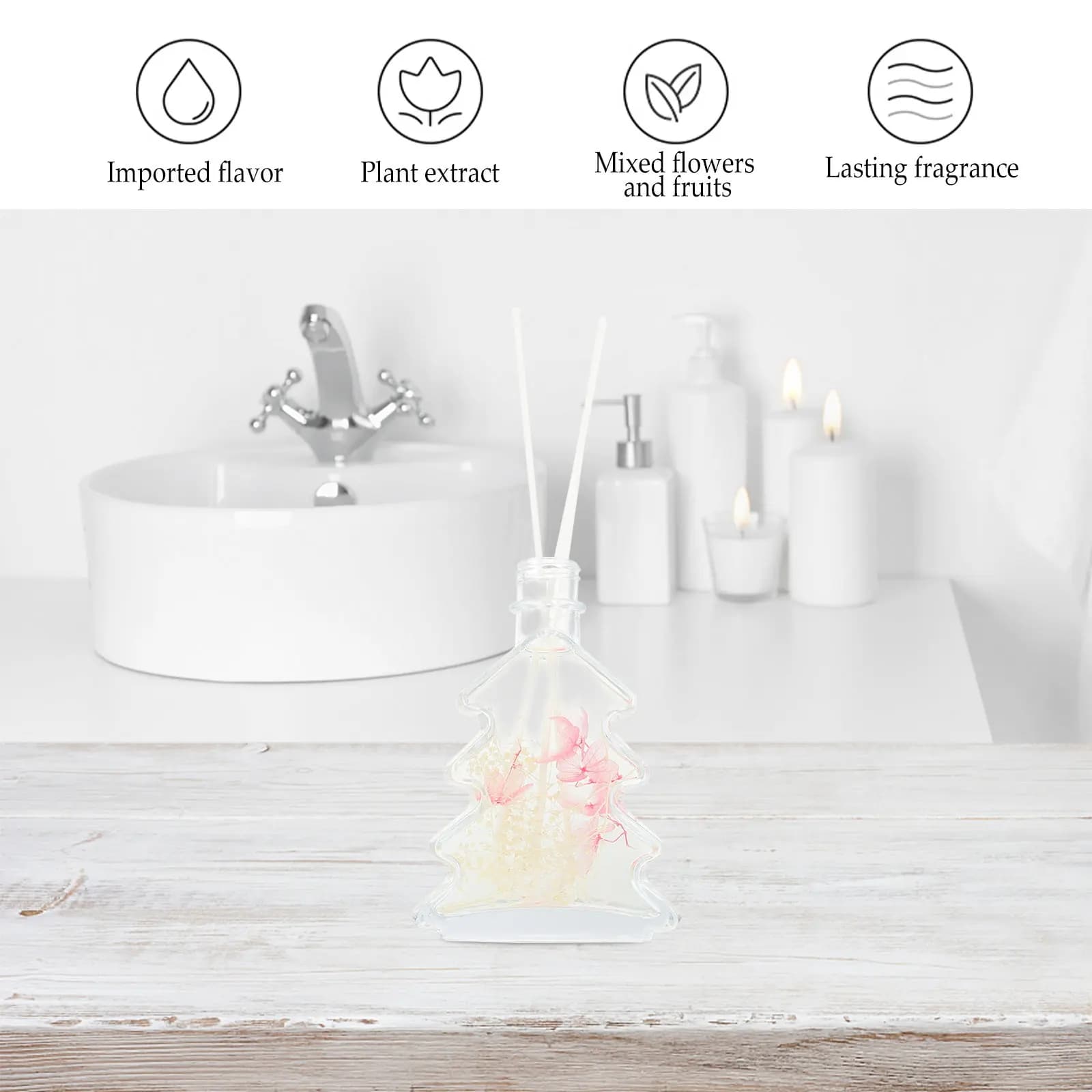 Diffusore di Aromi, Deodorante per Ambienti, Fragranza per Bagno, Bottiglia di Olio Essenziale, Profumo per Aromaterapia, Balsamo Profumato a Lunga Durata per la Casa