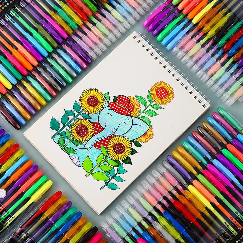 48 colori 12 pz/set evidenziare Metallic Pastel Glitter Colors penne Gel per ufficio scolastico quaderni per libri per adulti disegno pennarelli artistici