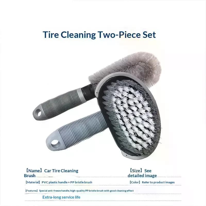 2Pcs Motorcycle Truck Wheels Car Detailing Brush Car Wheel Brush Tire Cleaning Brushes Tools Car Rim Scrubber Cleaner Duster