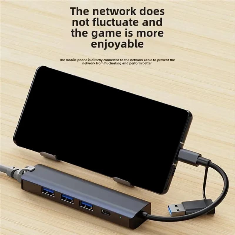 AT82-Adattatore multiporta Docking station C USB 3.0 Gigabit Ethernet Trasferimento dati Pro