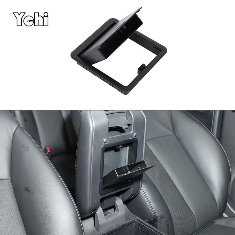 Per Mitsubishi L200 Triton 2019-2023 Car Center Console Bracciolo nascosto Scatola di immagazzinaggio Organizer Accessori Riordino Nero