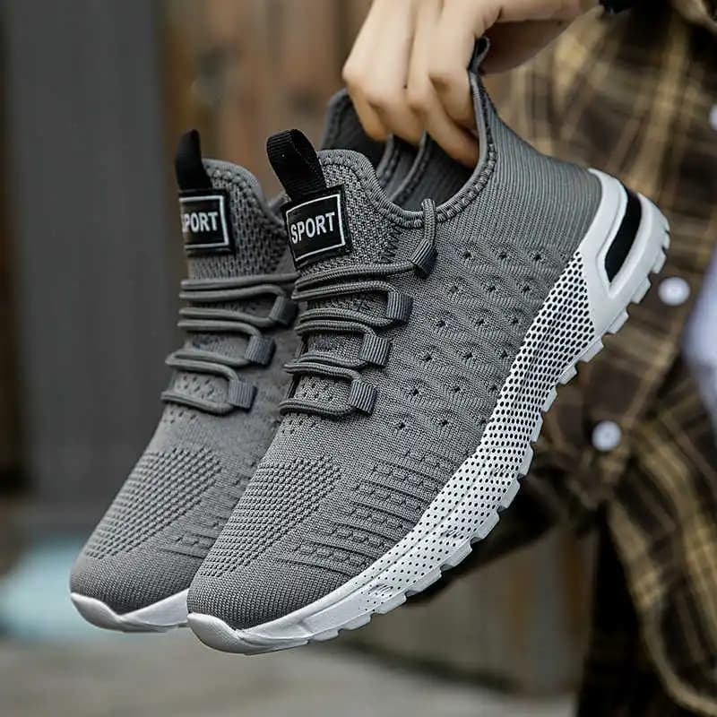 Stivali Massicci Autunnali in Tessuto Intrecciato, Sneakers da Uomo di Marca, Scarpe Leopardate, Articoli Sportivi, Atletica 2025g Sepatu