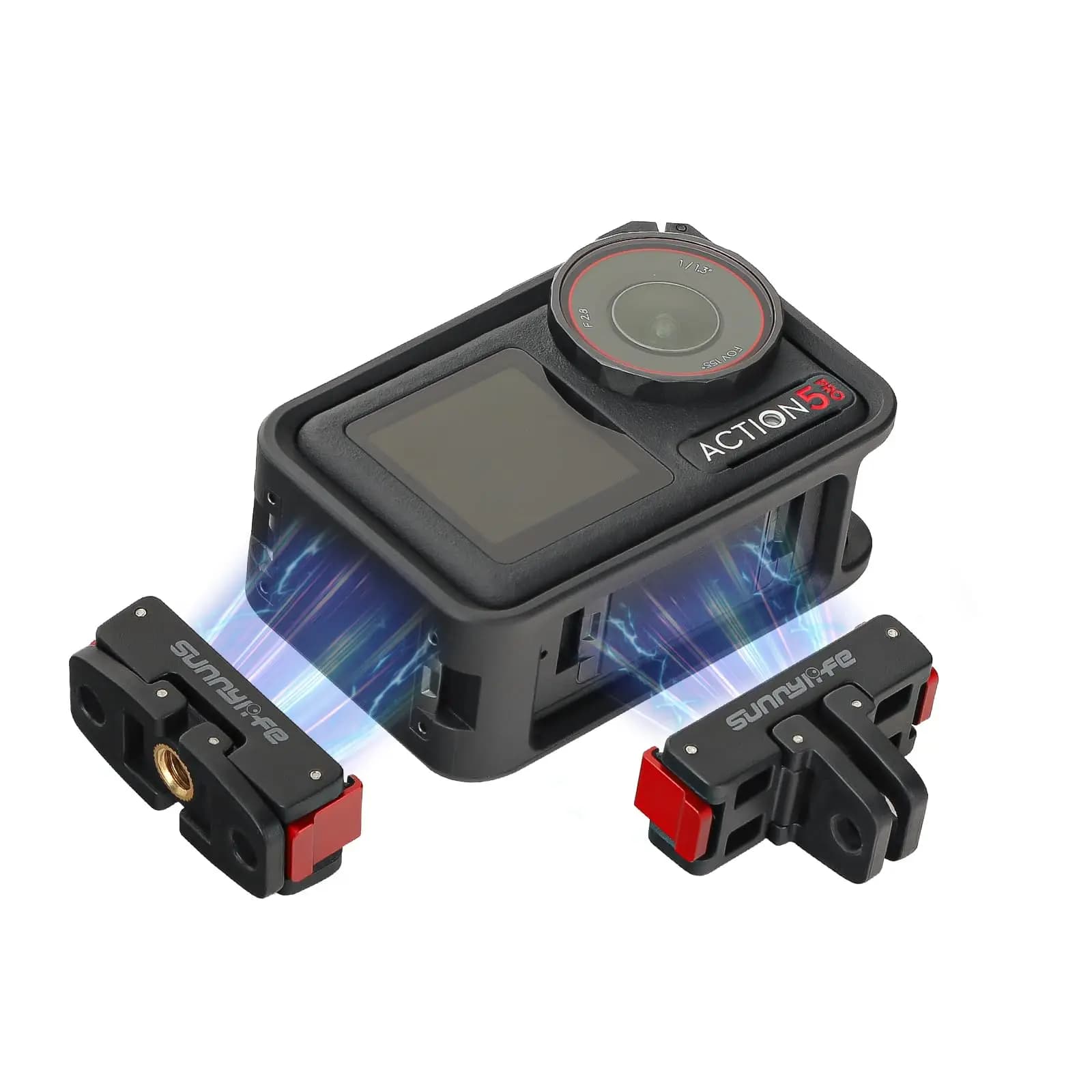 Multi-functional quick release magnetic installation adapter suitable for DJI Action 5 Pro for Action 4 3 2 camera