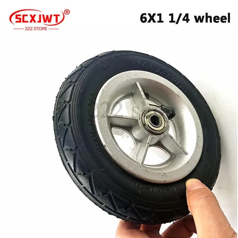 6-inch 6x1 1/4 wheel suitable for motorcycle, scooter, and electric bicycle wheel replacement