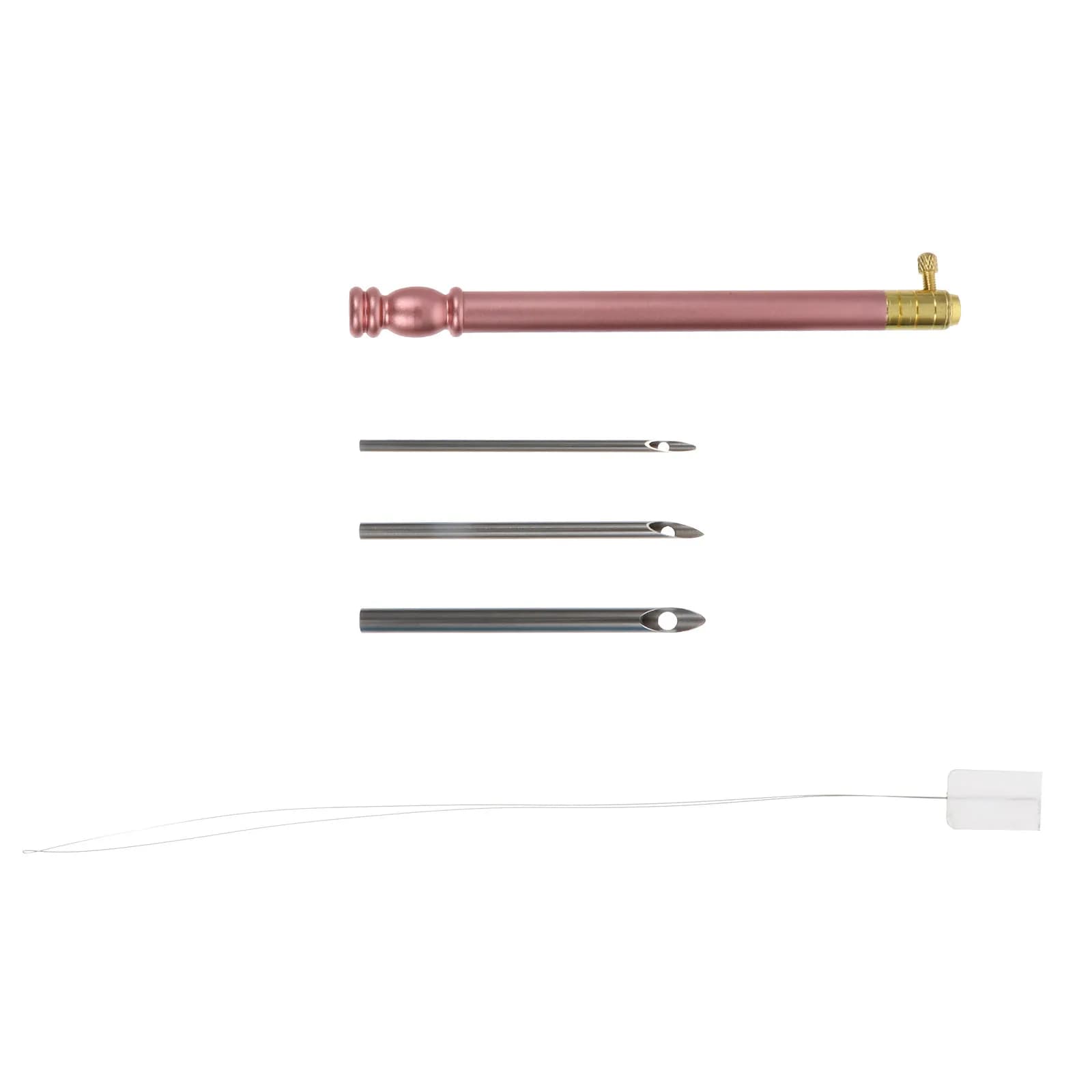 1Set Punch Needle Embroidery Kit for Adults Beginners Steel Needles Lightweight Portable DIY Craft Set for Home Travel