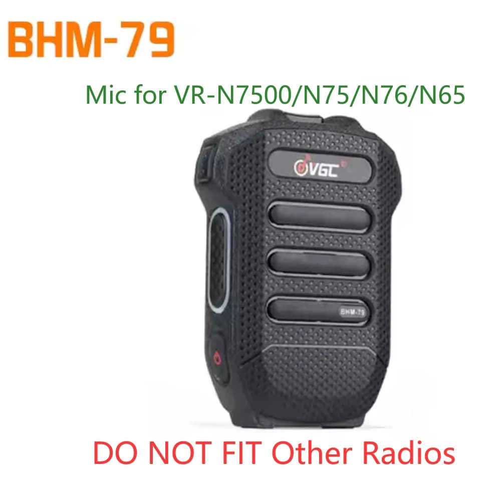 nuovo BHM-79 Microfono walkie-talkie wireless Bluetooth Microfono portatile leggero per VR-N7500/N75/N76/N65 NON ADATTA Altri radio