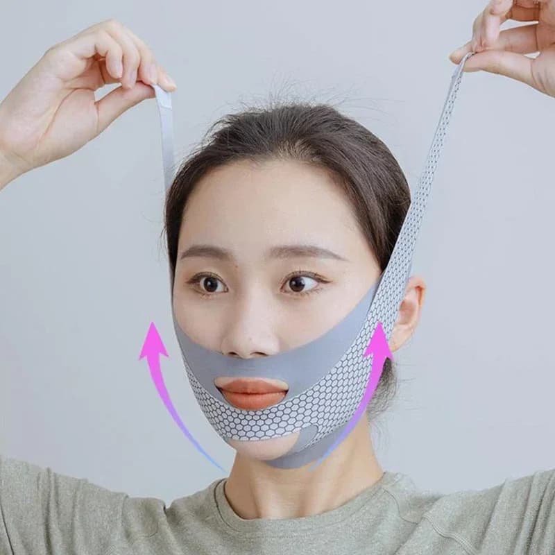 Sleep Face V Shaper Benda facciale dimagrante Doppio mento Riduttore Massaggio lifting Fascia per diradamento per un uso confortevole