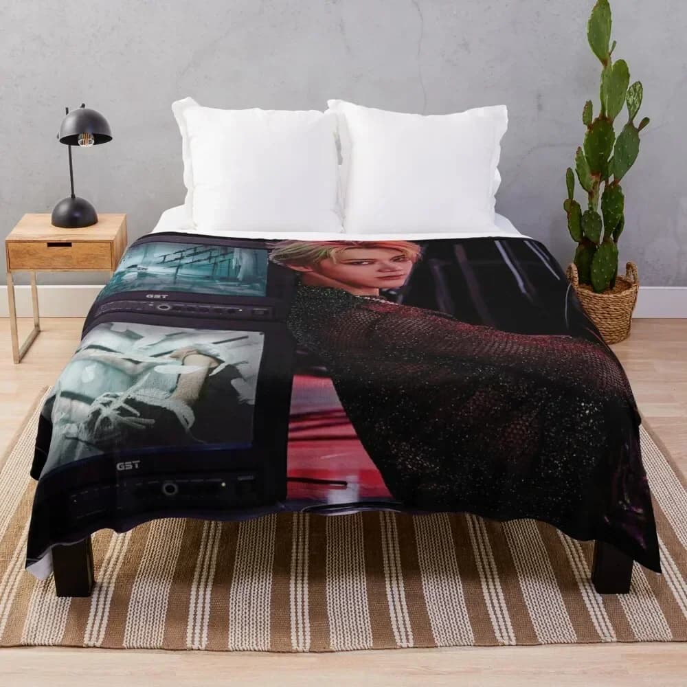 WayV Ten (il controller) Coperta in pile di flanella ultra morbida per tutte le stagioni