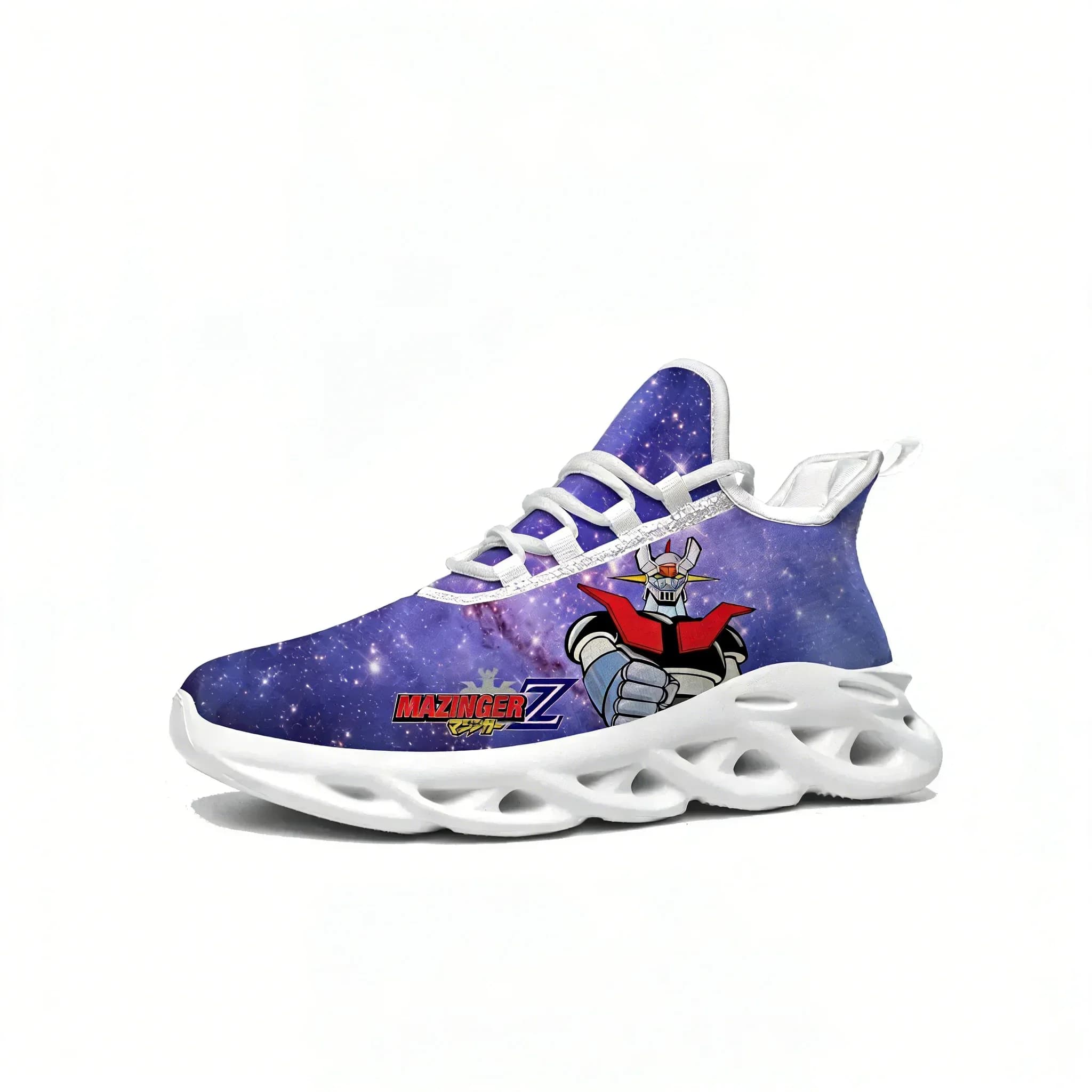 Mazinger Z Flats Sneakers Mens Womens Sports Running Shoes Anime High Quality Sneaker Lace Up Mesh Footwear Custom Made Shoe