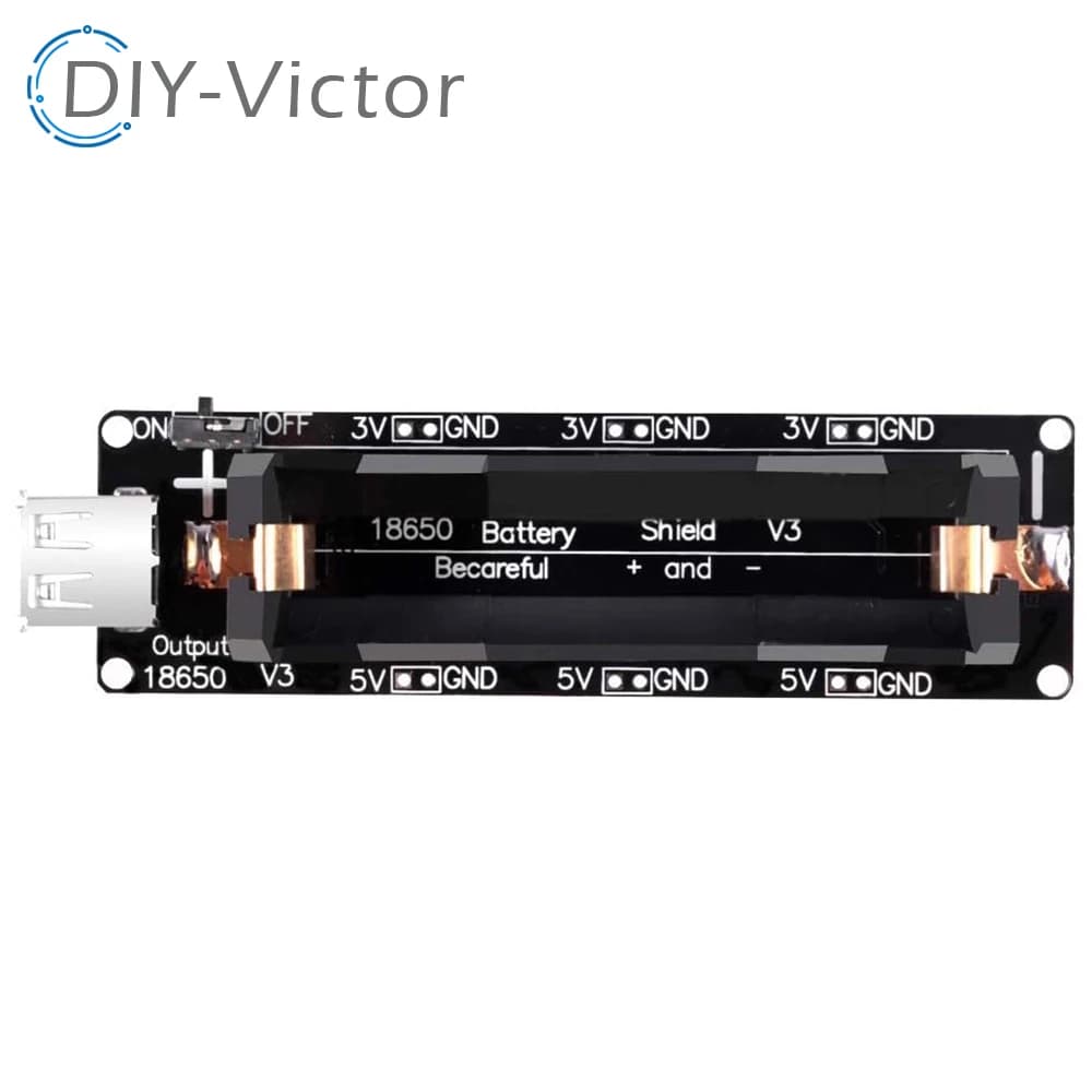 18650 Battery Al Litio Shield V8 Module Power Expansion Card 5V/3A 3V/1A Micro USB For Arduino ESP32 ESP8266