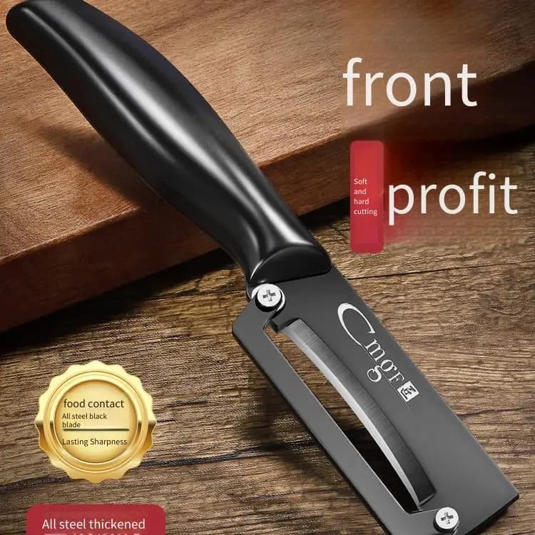 Coltello per sbucciare frutta placcato in titanio, coltello multifunzionale da cucina, coltello per sbucciare patate e canna da zucchero, pelapatate.