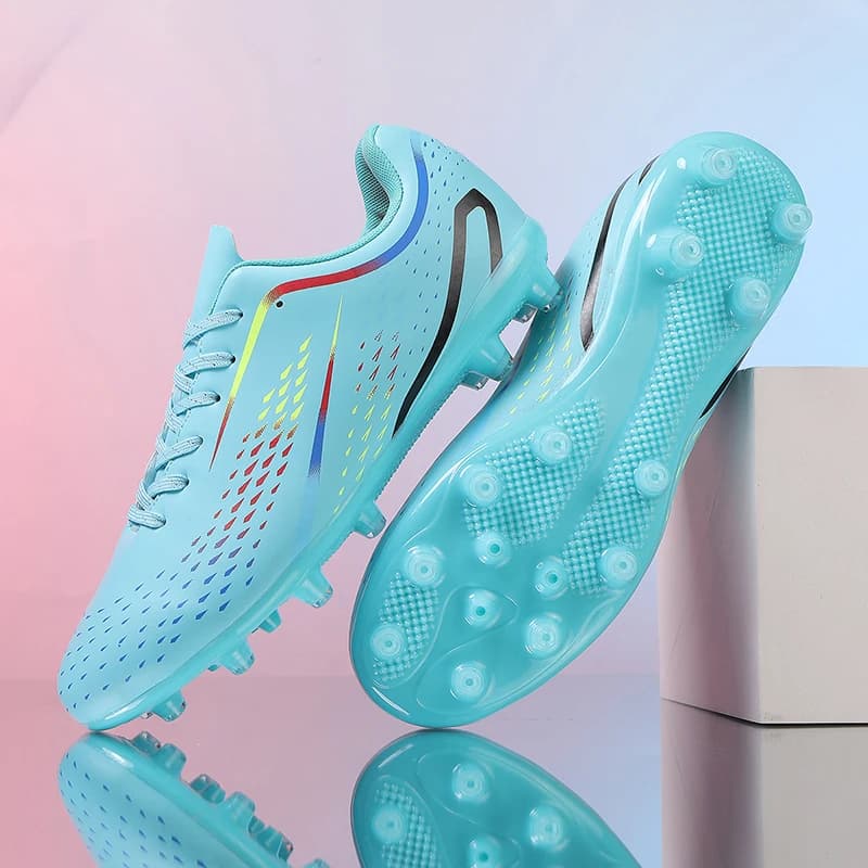 Scarpe da Calcio per Uomo e Donna, Traspiranti, Antiscivolo, con Supporto alla Caviglia, per Erba Naturale e Sintetica