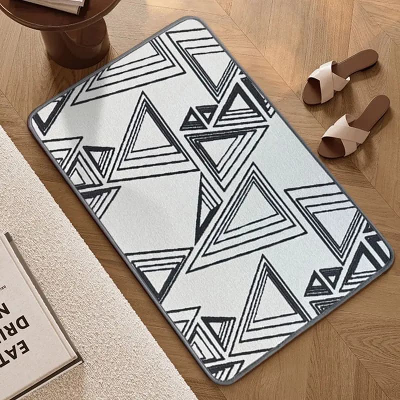 VIKAMA Modern Pattern Floor Mat Non Slip Abstract Geometric Animal Print Doormat Decor Rug Bathroom Entryway Home Porch Patio