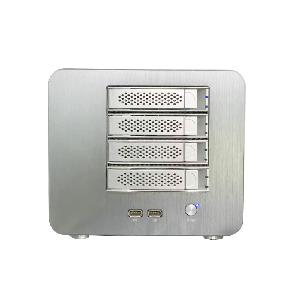 SGCC Custodia in metallo Archiviazione di rete NAS a 4 alloggiamenti I3 8130U Dual Core 6 NIC Dual HD Archiviazione cloud domestica