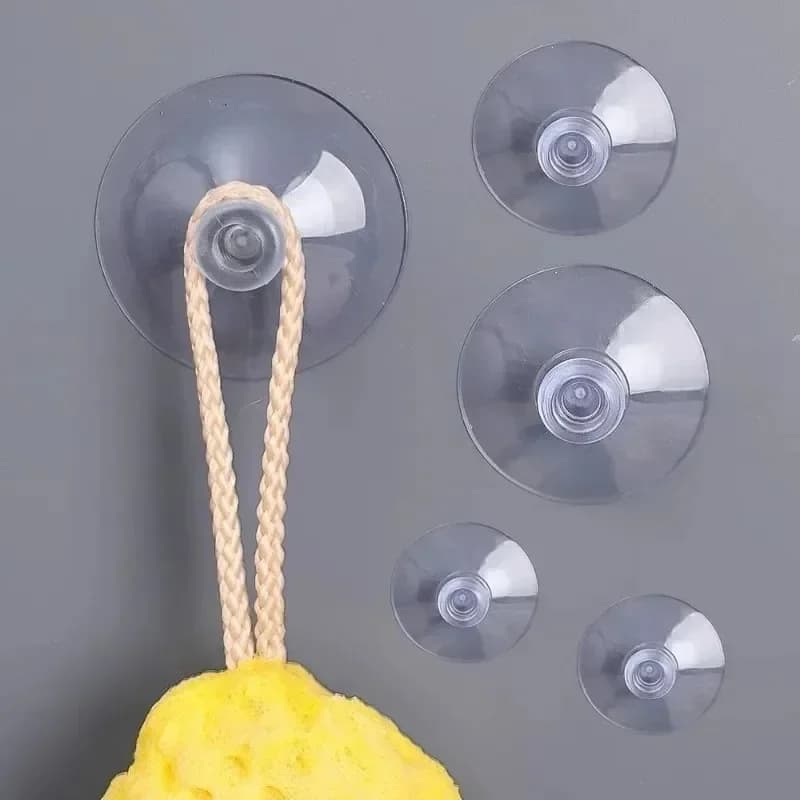 Transparent Mushroom Head Suckers Hanging Hooks for Window Wall Strong Vacuum Sucker Towel Hanger Glass Suction Cup Wholesale