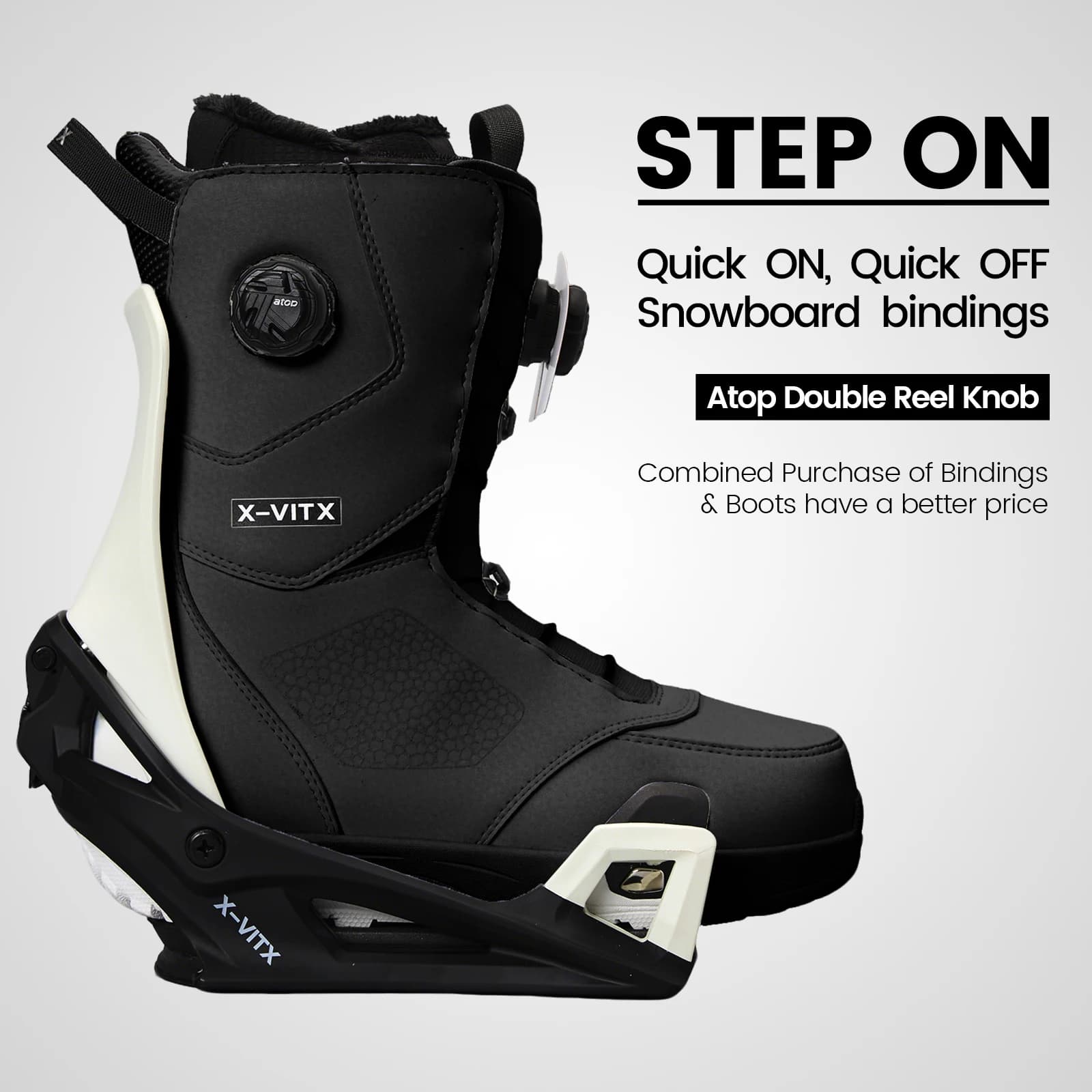 Attacchi per Snowboard con Sistema Quick On/Quick Off