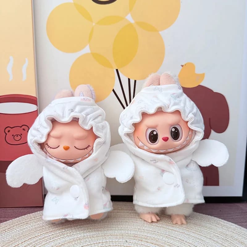Per 15-17 cm Ropa 3.0 Labubu V1 V2 V3 e 10 cm Cotone Doll Angel Wrap Coperta Vestiti Accessori FAI DA TE