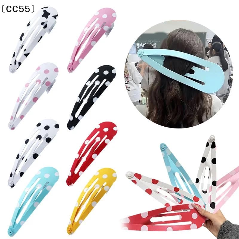 Extra-large Hair Clips Polka Dot Strawberry Pattern Curtain Clip 3D Printed Kawaii Style Novelty Hairpin Photography Props〔CC55〕