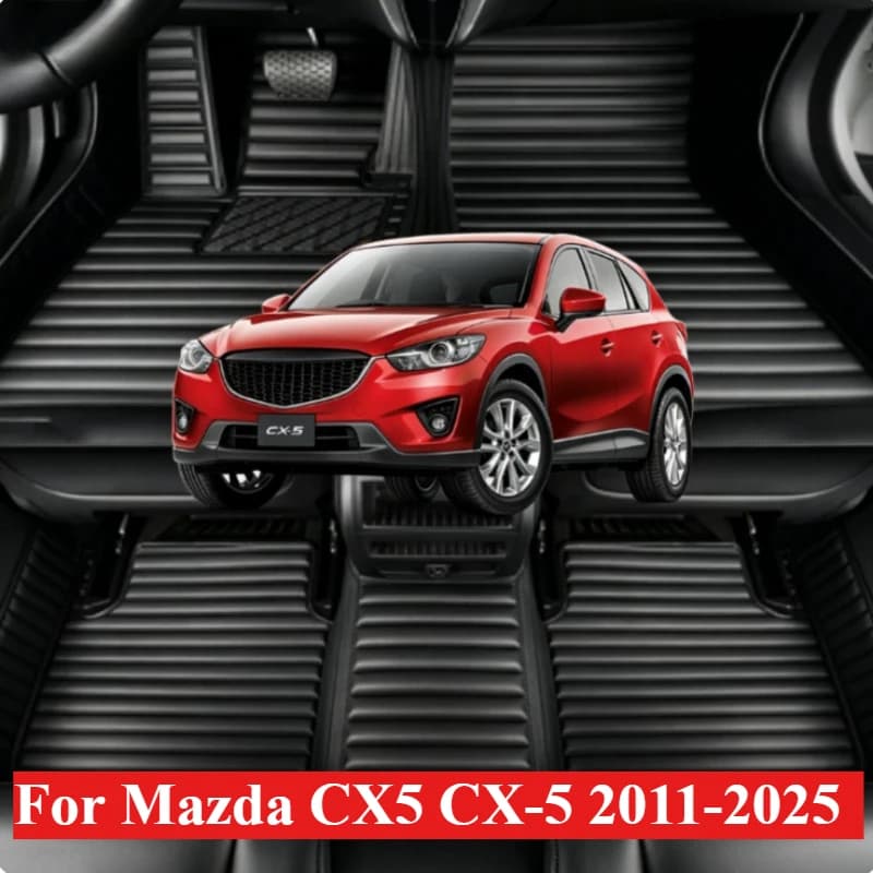 OMANE Custom Car Floor Mats For Mazda CX5 CX-5 2011 2012 2013 2014 2015 2016 2017 2018-2025 Auto Carpets Foot Coche Accessorie
