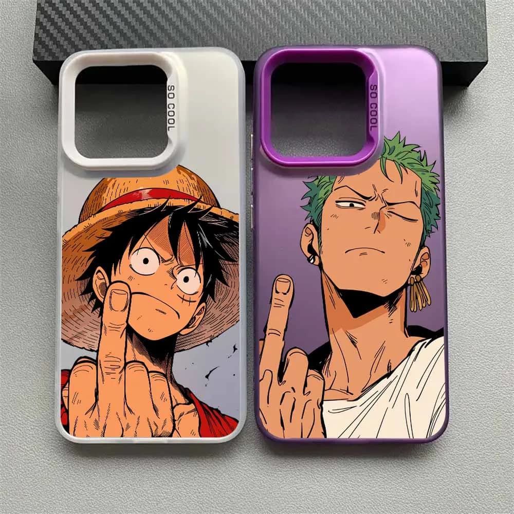 Cover Anime Luffy e Zoro per Xiaomi Mi 15T 14T 14 Redmi 15C 15 14C 13C A5 A3 A2 A1 Note 15 14 13 Pro Plus