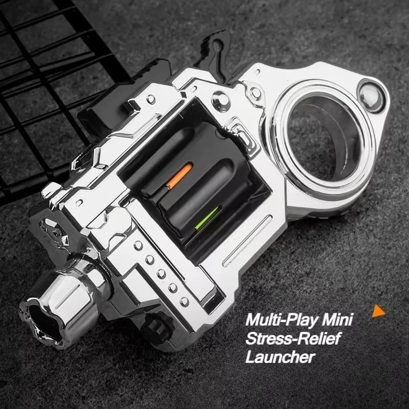 EDC Mini Revolver Fidget Spinner in Lega Metallica, Modello di Pistola, Giocattolo Antistress da Collezione per Ragazzi, Regalo