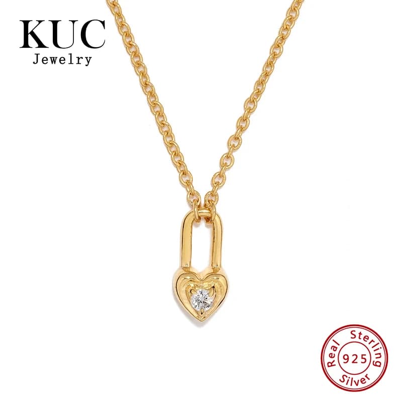 Gioielli Raffinati, Collana con Ciondolo a Forma di Cuore in Argento Sterling 925, Design Unico e Chic per Ragazze