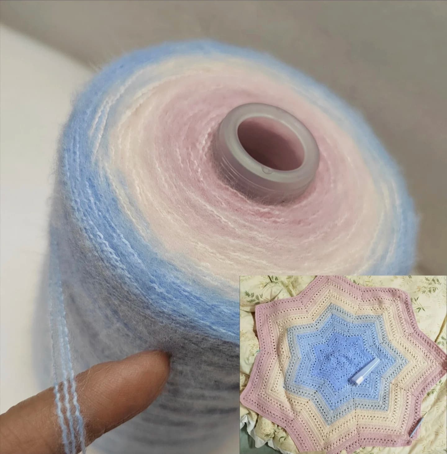 Coperta a sette stelle lavorata a mano adient torta filato morbido maglione punteruolo sciarpa coperta media Thi lana Tead marchio cinese