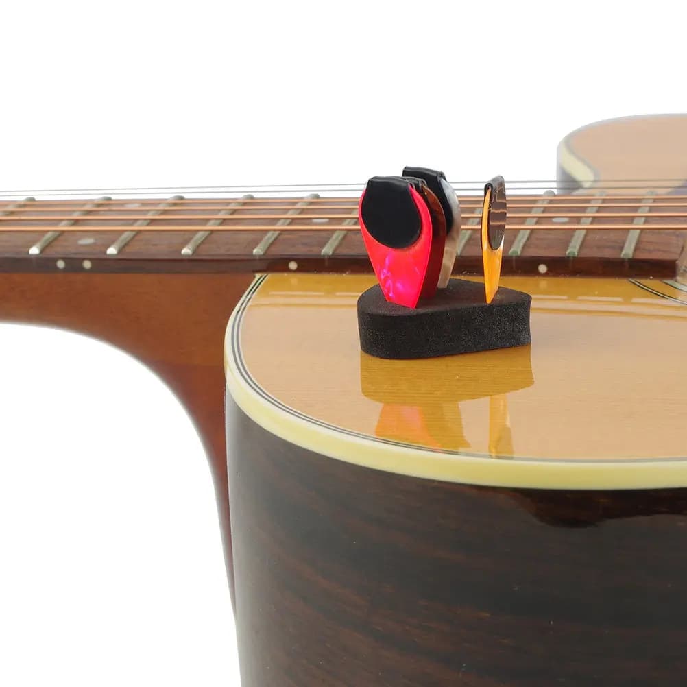 Organizzatori portatili per plettri da chitarra, 5 pezzi, supporti multifunzionali, ottima fattura, buona texture, compatti, facili da trasportare