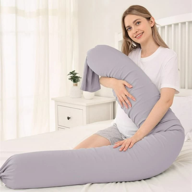 Pregnant Pillow Granules Double End Silicone Buckle Candy Pregnant Pillow Adjustable Waist Protection Side Sleeping Pillow