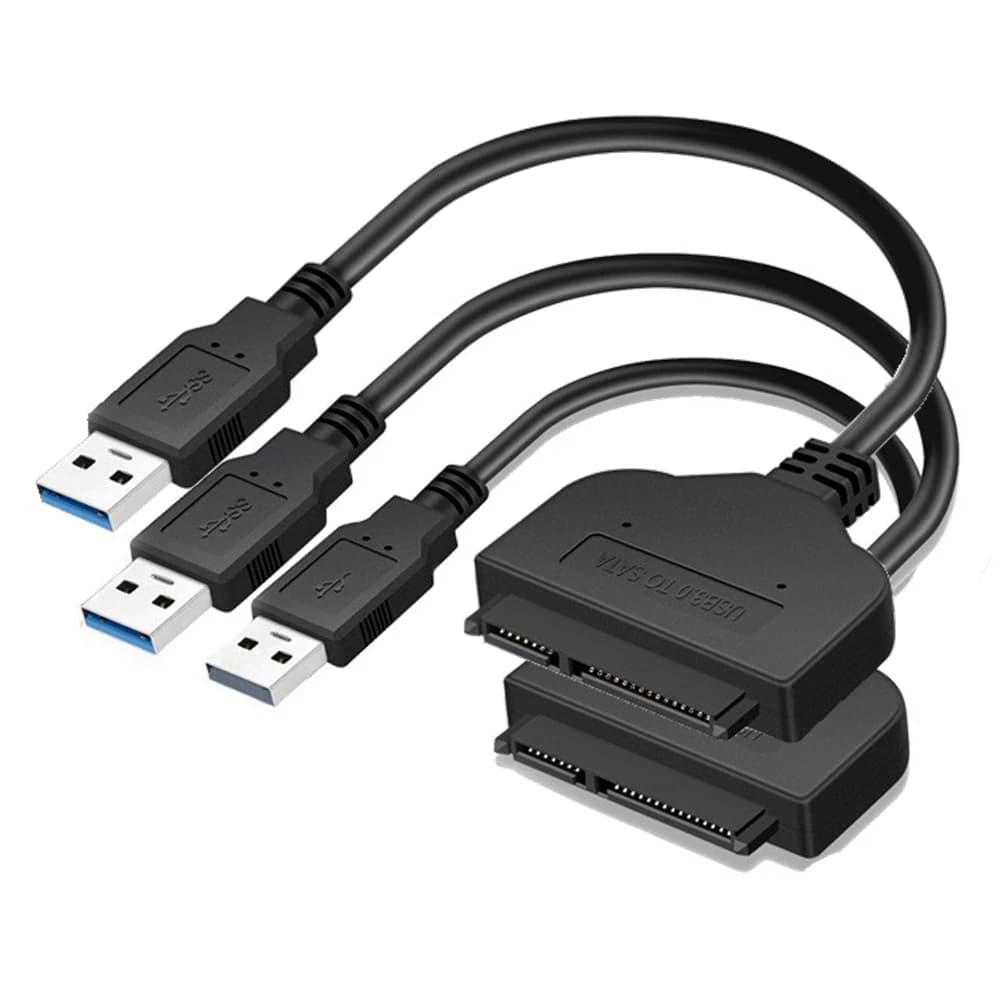 Adattatore cavo USB 3.0 a SATA Cavo convertitore SATA a USB 2.0 Adattatore SATA 3 a 22 pin per disco rigido SSD HDD esterno da 2,5 pollici